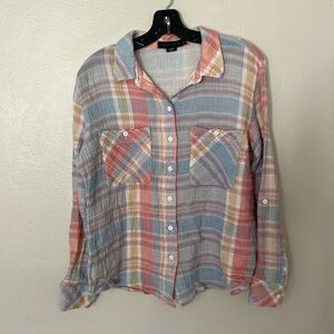 EUC Sanctuary Tomboy Button Up Shirt. Small
